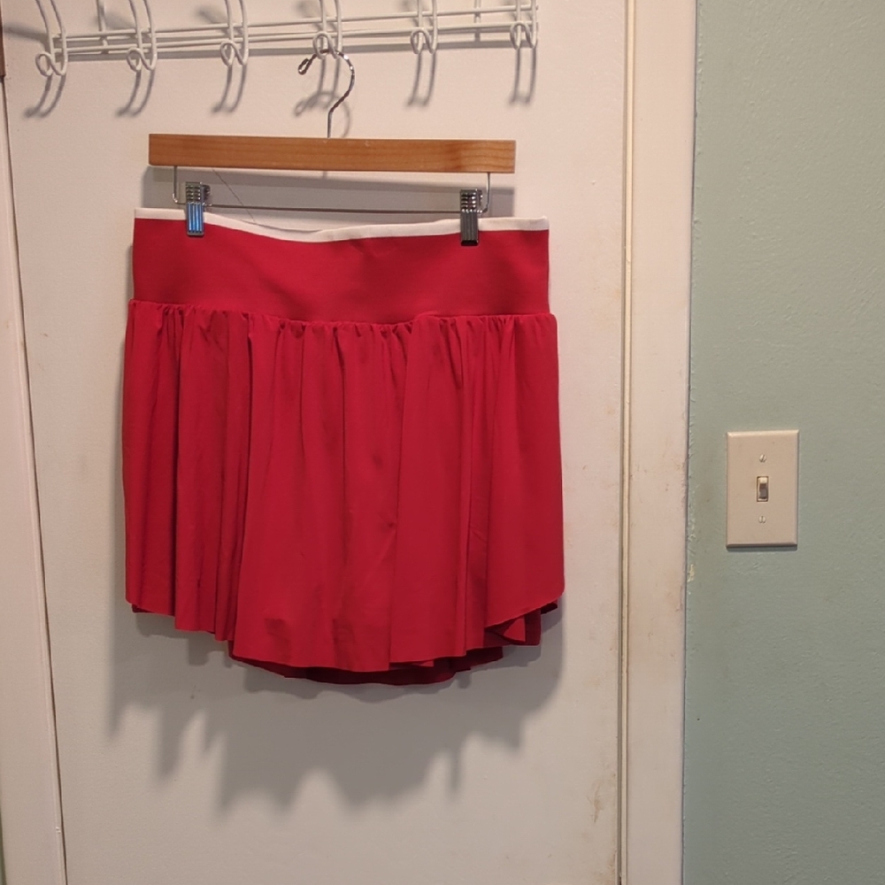 XL All In Motion Red Skort With White Trim